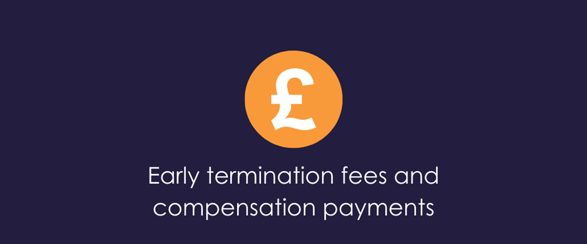 Early Termination fees and compensation payments