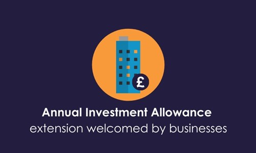 Annual Investment Allowance extension welcomed by businesses
